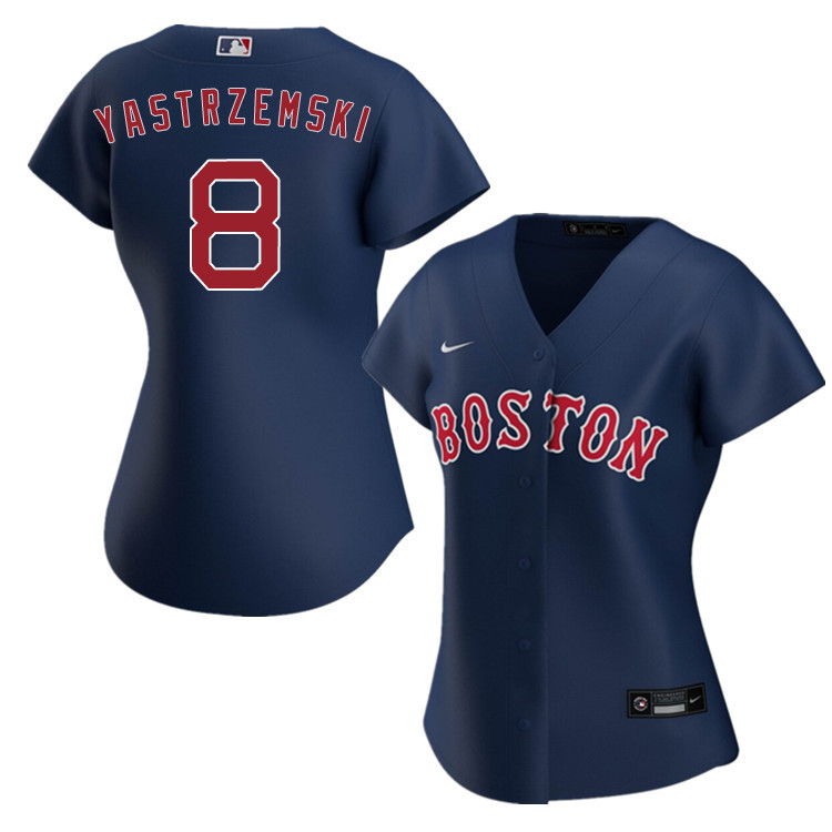 Nike Women #8 Carl Yastrzemski Boston Red Sox Baseball Jerseys Sale-Navy